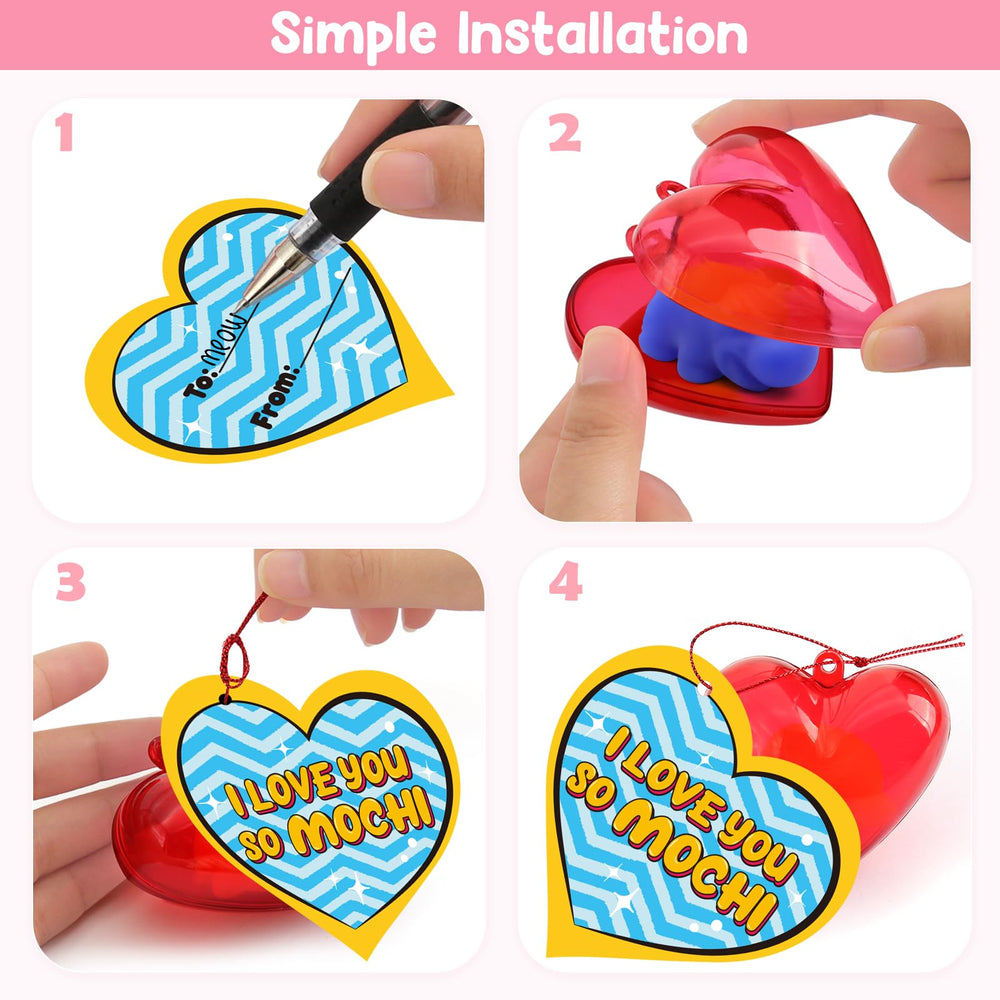 LEASEN cute animal mochi squishies for sensory play