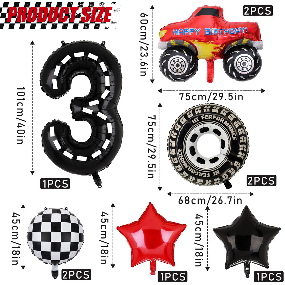 Lebeili tire wheel balloon adds kinetic accents to racing-themed decor