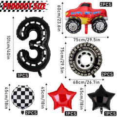 Lebeili tire wheel balloon adds kinetic accents to racing-themed decor