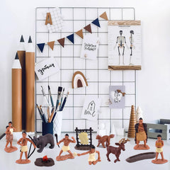 LEBERY chief figurine, anchors cultural history displays and diorama projects.