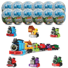 LEBOCADO mini train egg set ready for creative assembly and imaginative play