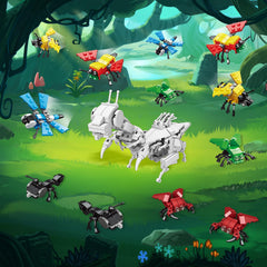 LEBOCADO Super Mantis assembly showcases teamwork and problem-solving in a playful way.