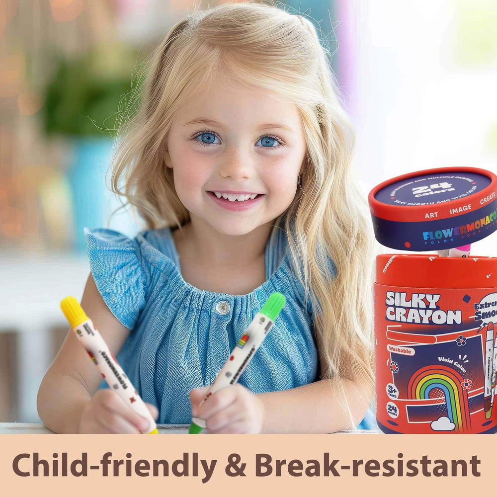 Lebze non-toxic crayons skin-safe for skin-friendly art and party activities