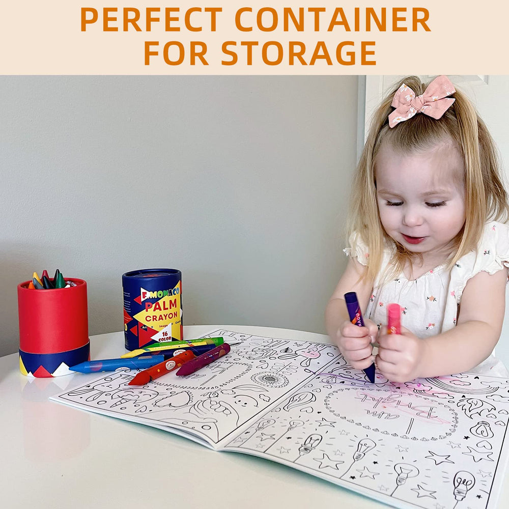 Lebze gift-worthy container keeps crayons organized and travel-ready.