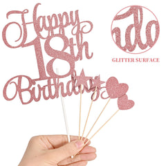 Lecferrarc large glitter heart toppers add premium sparkle to the cake