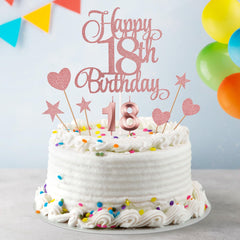 Lecferrarc small glitter heart toppers elevate cake styling