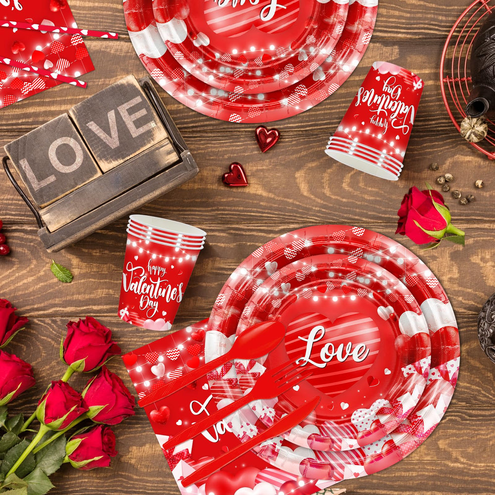 Lecheme valentines banner Happy Valentines Day adds festive decor