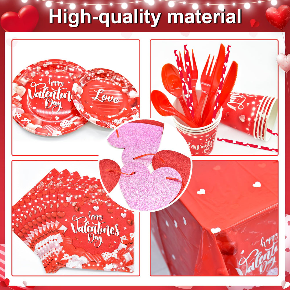 Lecheme valentines napkins unfolded 12.99x12.99 inches for generous coverage