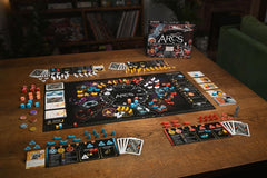 Leder Games Arcs players arranging pieces at the start for strategic play