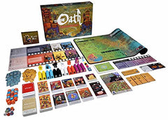 Leder Games Oath neoprene playmat adds color and a smooth play surface