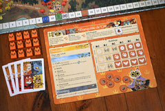Wooden meeples and tokens enable tactile strategy and combat decisions.