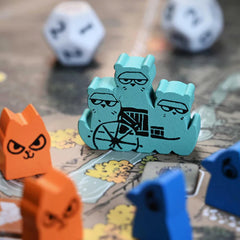 Leder Games Root Riverfolk Hirelings Pack interaction-boards illustrate richer play across player counts.