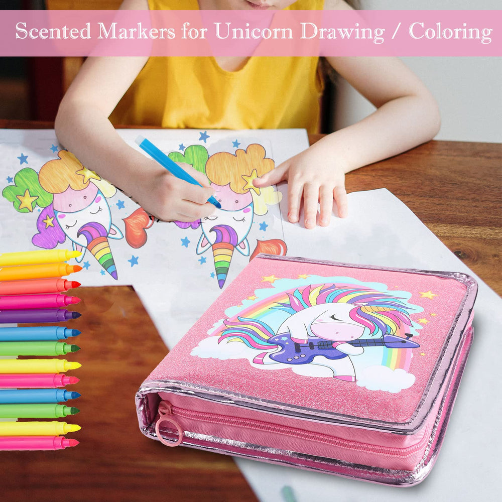 Leeche 6-color gel pen mix invites playful multi-tone accents in drawings.