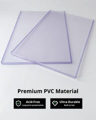 LEEFLIT rigid PVC top loaders keep pages safe while preserving crystal clarity.