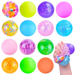 LEE HUR squishy stress balls 14-pack in bright colors for stress relief and focus.