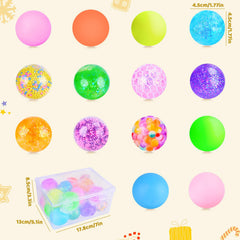 LEE HUR squishy stress balls colorful bulk set ideal for classrooms and gifting.