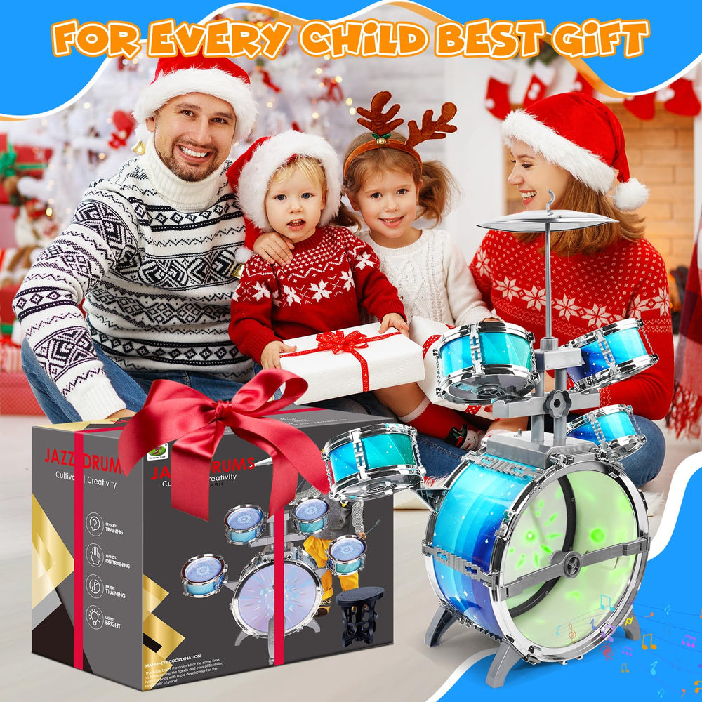 LeeQee stool and drumsticks ensure a stable setup for joyful practice.