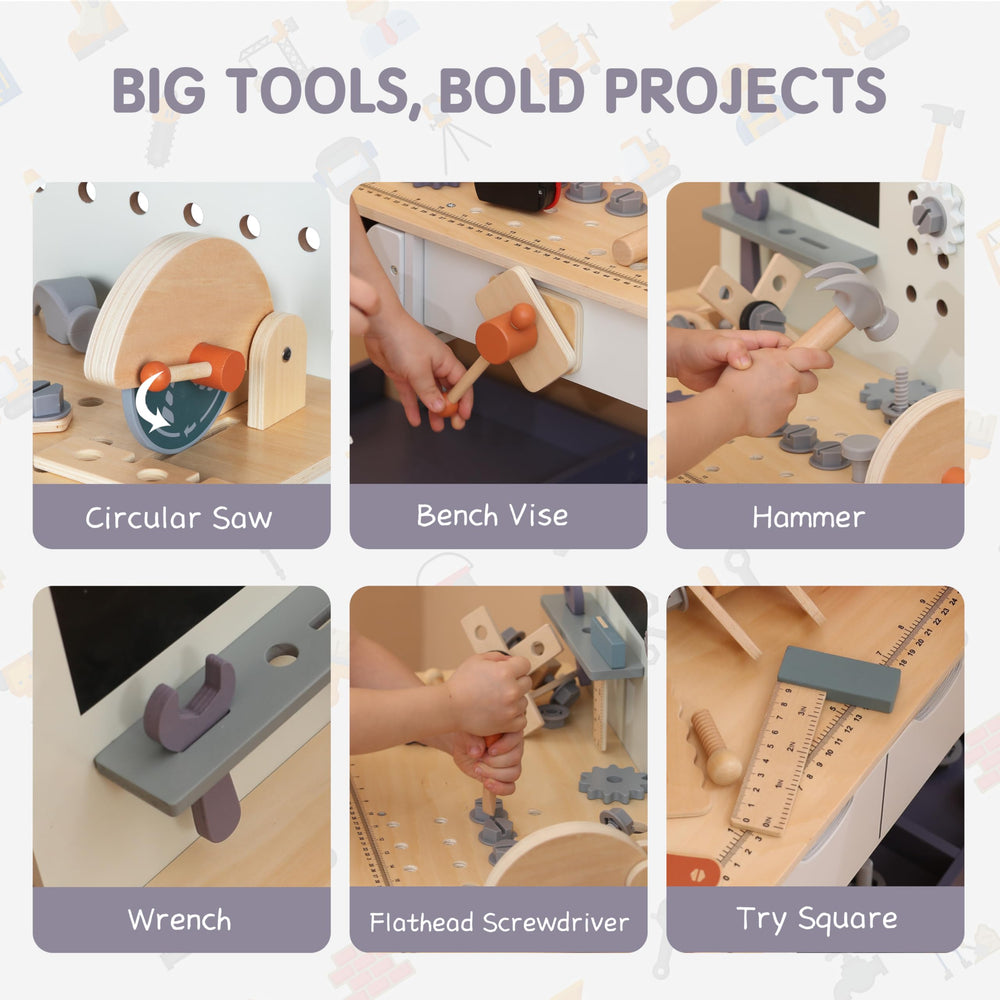 Leeshyah kids workshop in action fuels creativity during pretend construction