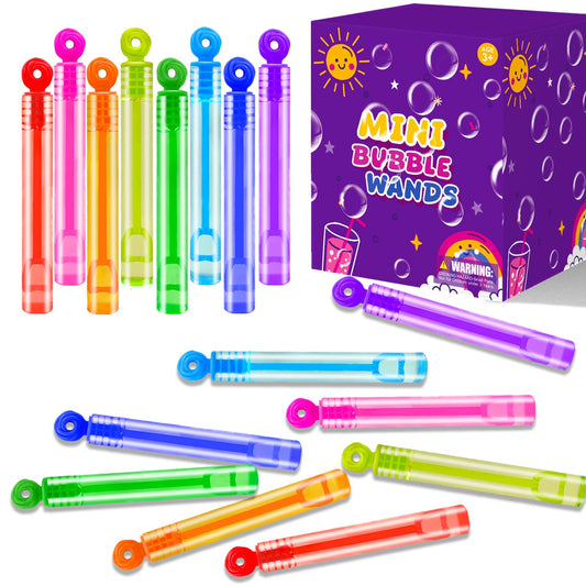 Leetous neon mini bubbles with donut designs for festive party favors at birthdays
