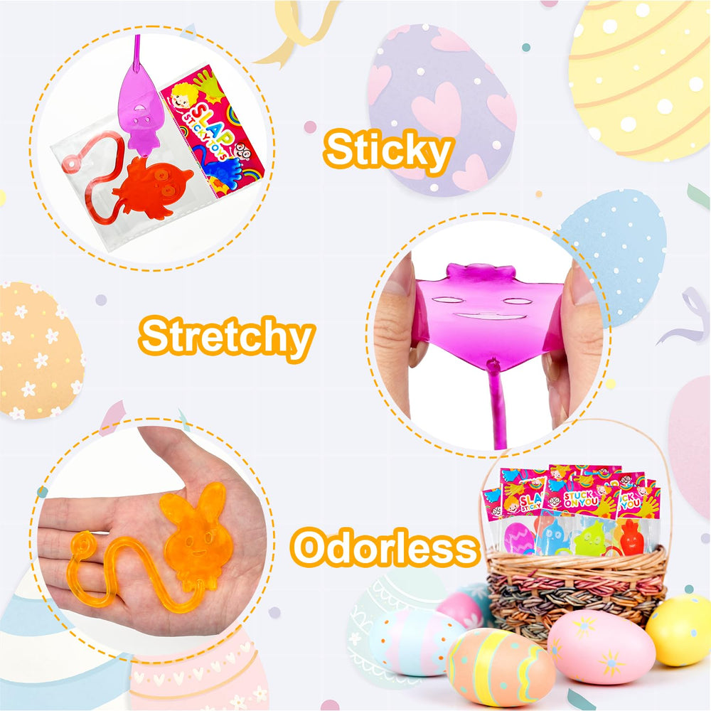 Leetous Easter basket stuffer display ready for totes and eggs.