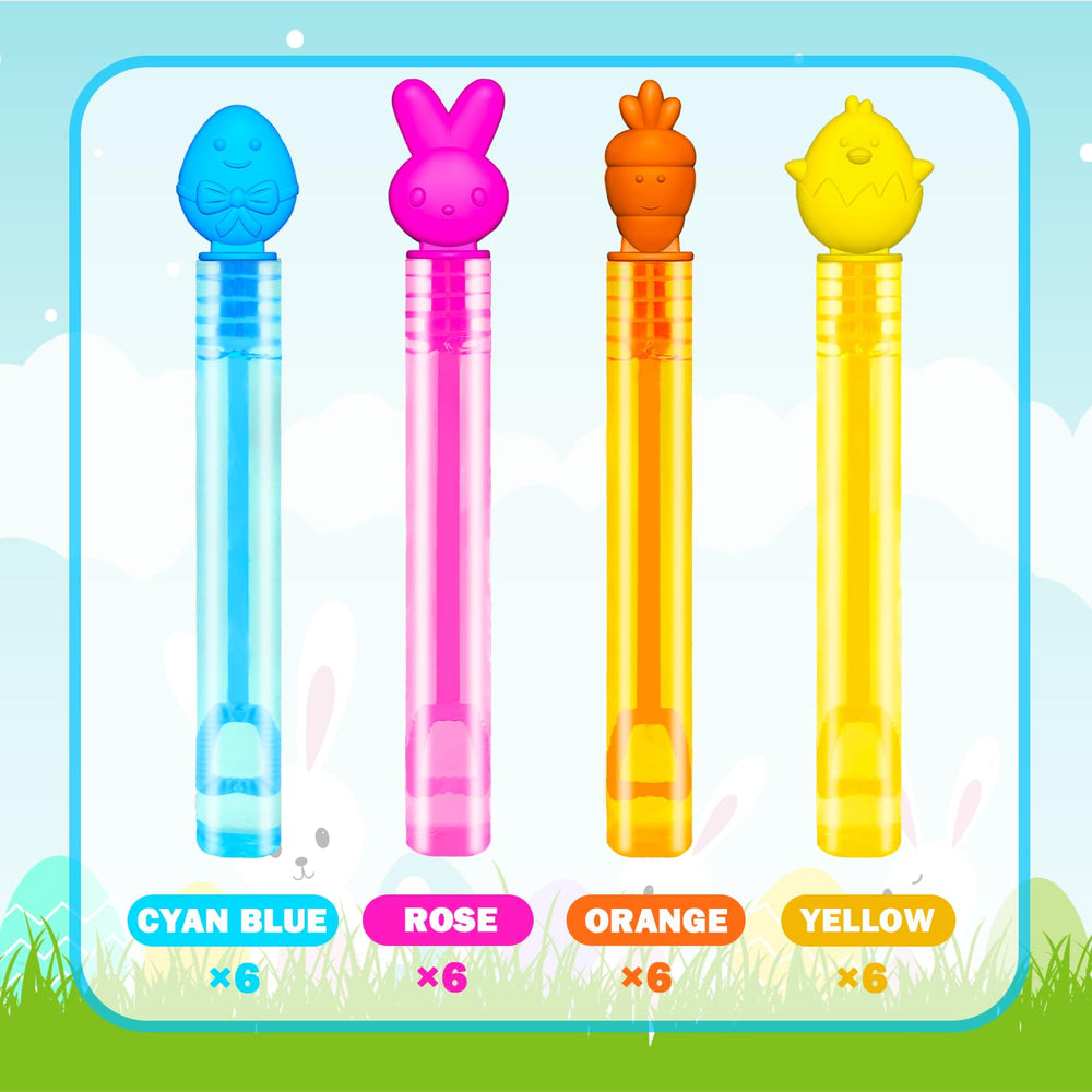 Leetous Easter mini bubbles carrot-wands create a colorful holiday scene