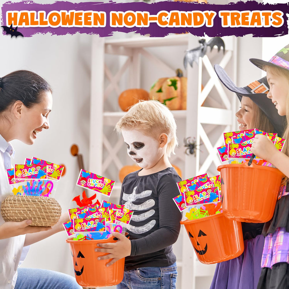 Leetous Halloween pumpkins sticky toy adds festive flair to goody bags.