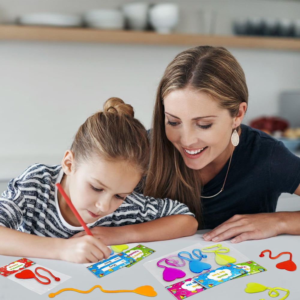 Leetous classroom exchange setup highlights personalized hand pairs for memorable swaps