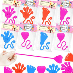 Leetous sticky hands Valentine toy for classroom play and name exchanges