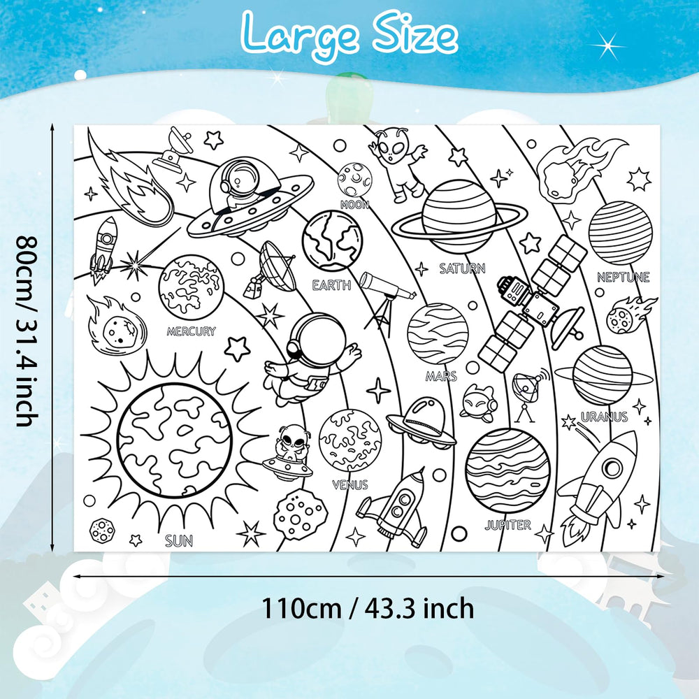 Leezead space poster supports shared coloring sessions for learning
