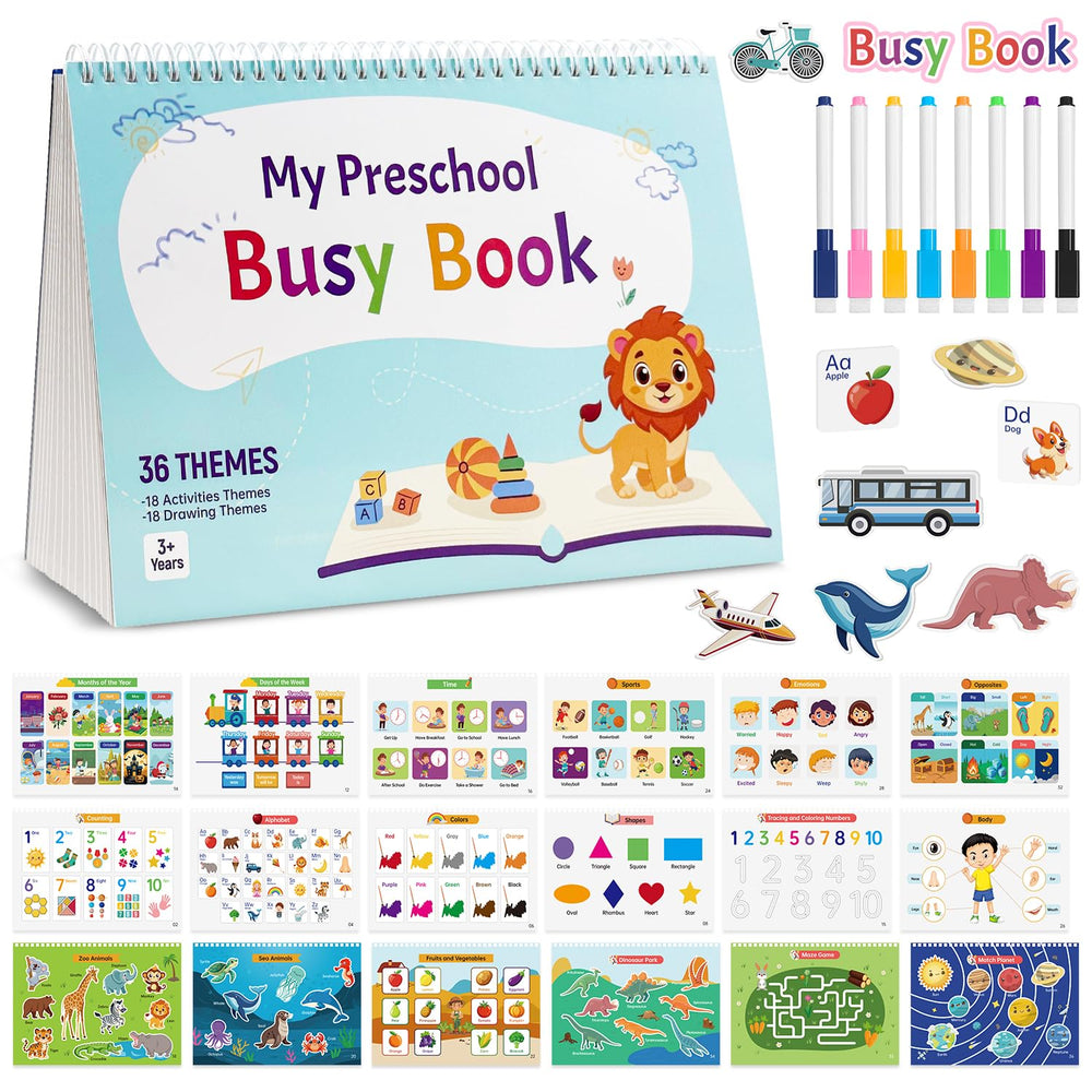 LeftBC Busy Book cover showing durable design for screen-free play