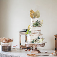 LEFUBABY natural dried palm leaves in a boho table setting.