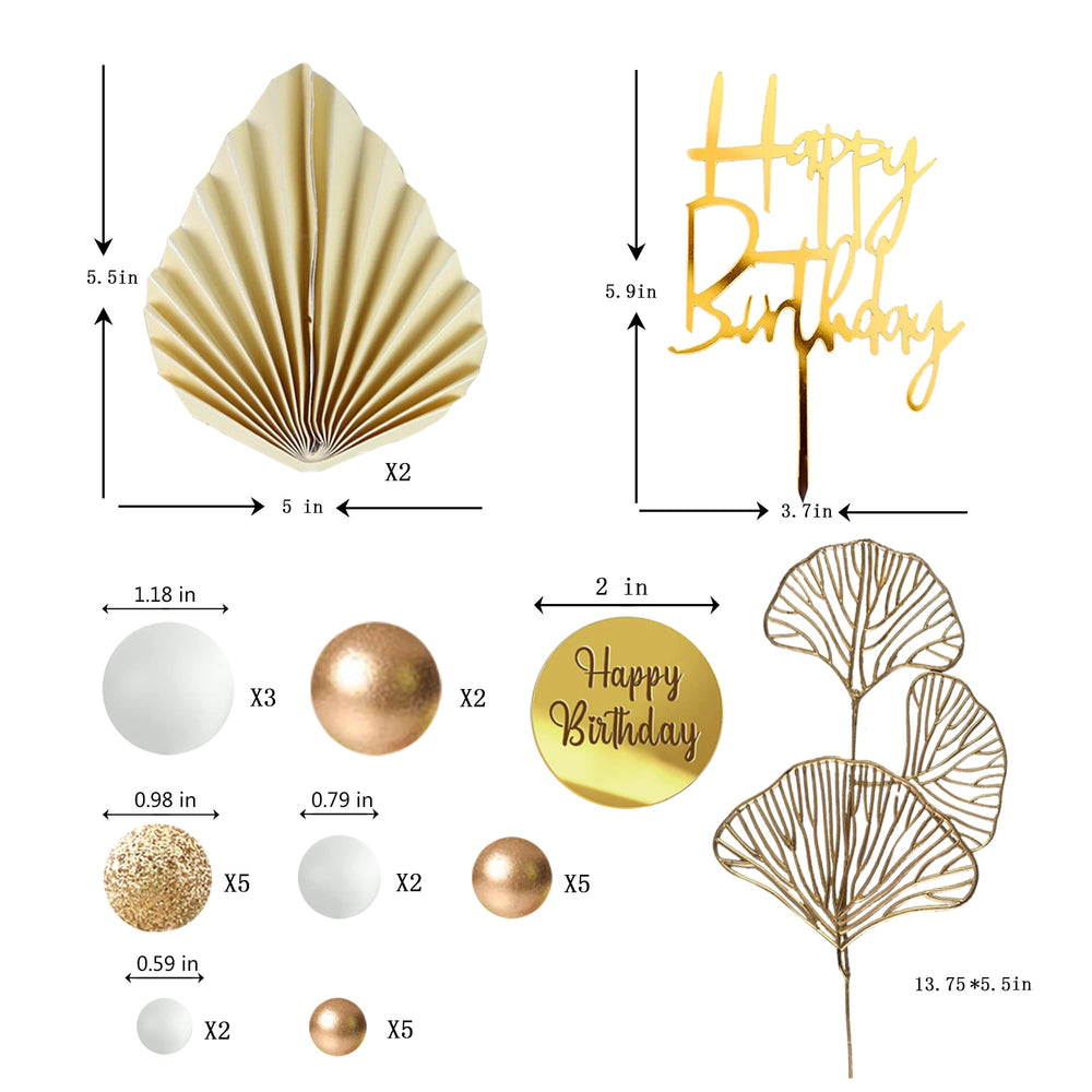 LEFUBABY palm leaf paper topper adds tropical flair to celebrations.