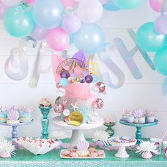 LEFUBABY palm leaf paper decoration enhances tropical baby shower decor
