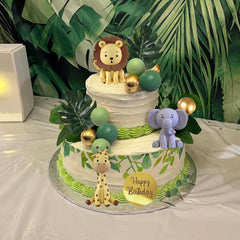 LEFUBABY safari elephant cake topper creates a delightful focal point for parties