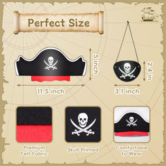 Legigo 12-piece pirate costume set for quick group cosplay at events