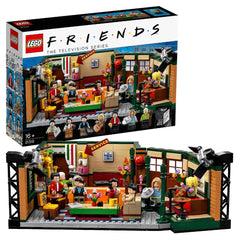 LEGO 21319 Central Perk sofa and chairs perfect for shelf display and fan nostalgia.