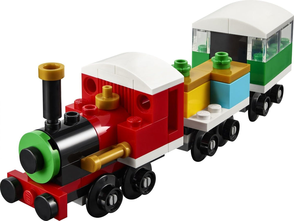 LEGO 30584 Winter Christmas Train display-on-shelf for festive decor