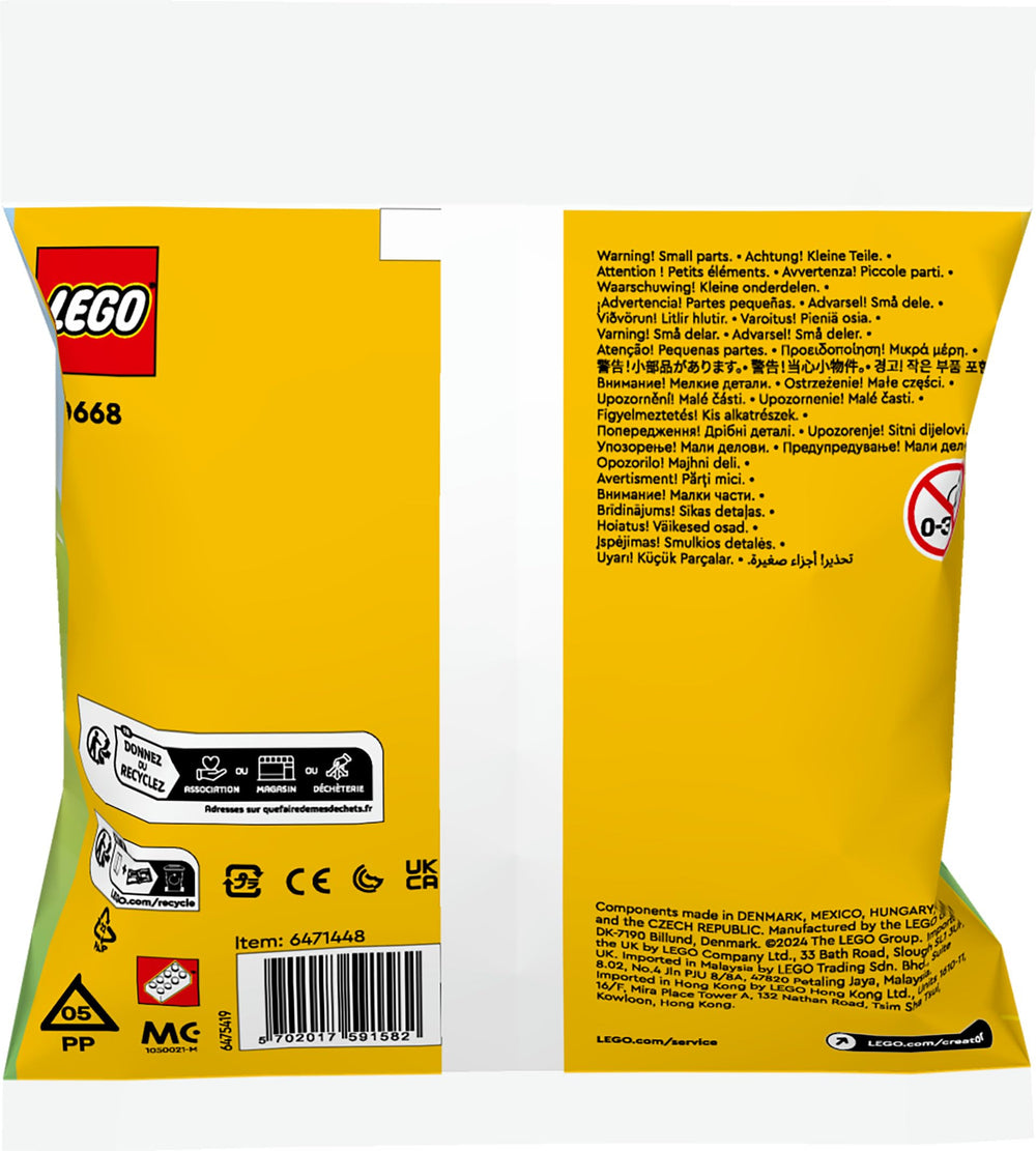 LEGO 30668 compact polybag design stores neatly and travels easily