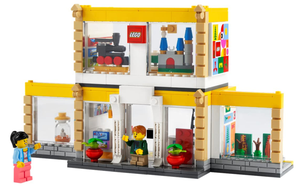 LEGO Official Store 40574 two-tier buildable store-front for imaginative play and display.