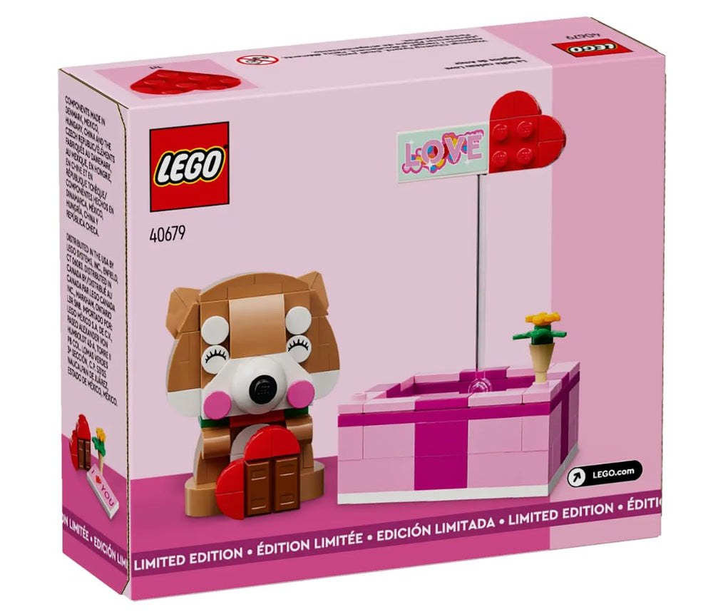 LEGO 40679 features customizable eyes and stickers for a personalized display.