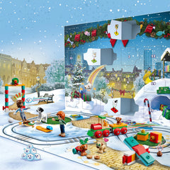 LEGO Friends Advent Calendar modules connect to create customizable play area.