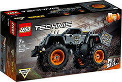 LEGO 42119 Monster Jam MAX-D spikes and fire graphics enhance realism in play.