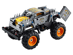 LEGO 42119 Monster Jam MAX-D truck side view highlights the 2-in-1 build option.