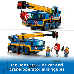 LEGO 60324 crane-operator-minifig with helmet enhances authentic construction scenes.