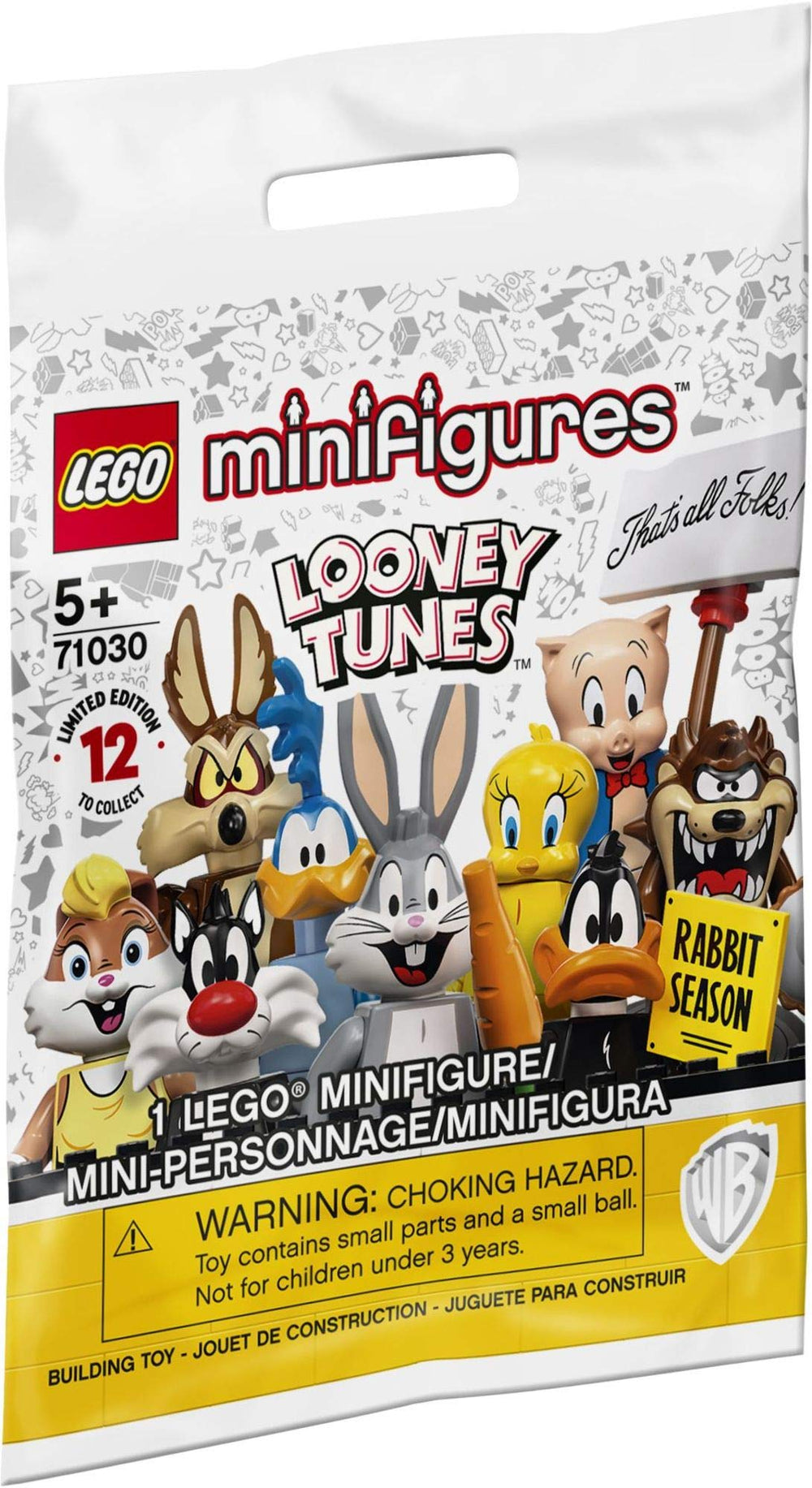 LEGO Looney Tunes 71030 collectible figure suitable for shelf display