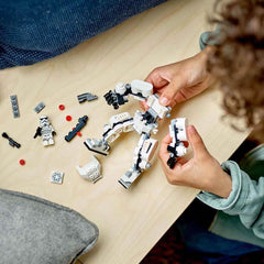 LEGO 75370 Stormtrooper Robot display-ready for Star Wars fans
