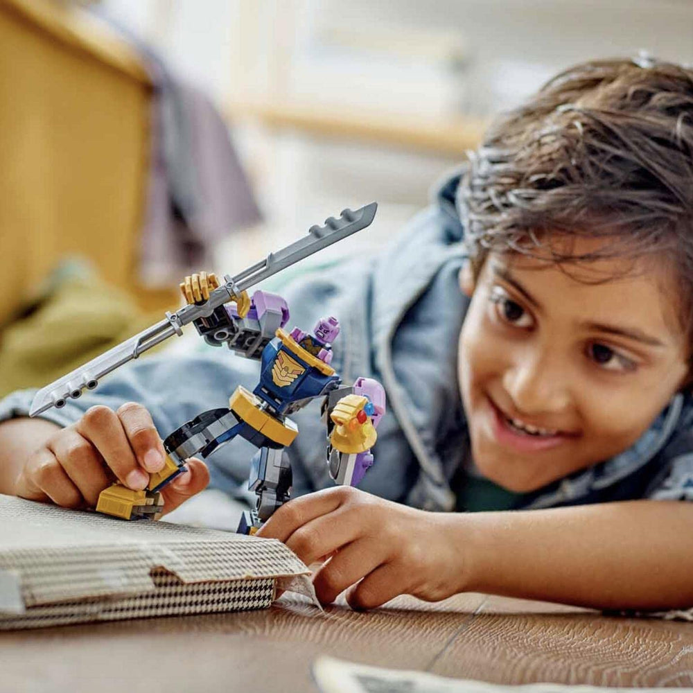 LEGO 76242 Thanos minifigures set for imaginative scenes.
