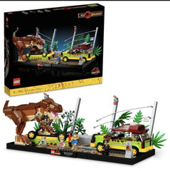 LEGO 76956 minifigures Alan Grant Ian Malcolm Tim Lex ready for action