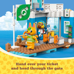 LEGO Animal Crossing opening gate and ticket support world-building play.
