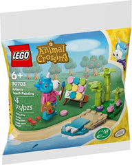 LEGO Animal Crossing Julian's Beach Painting 30703 box art inviting imaginative seaside play